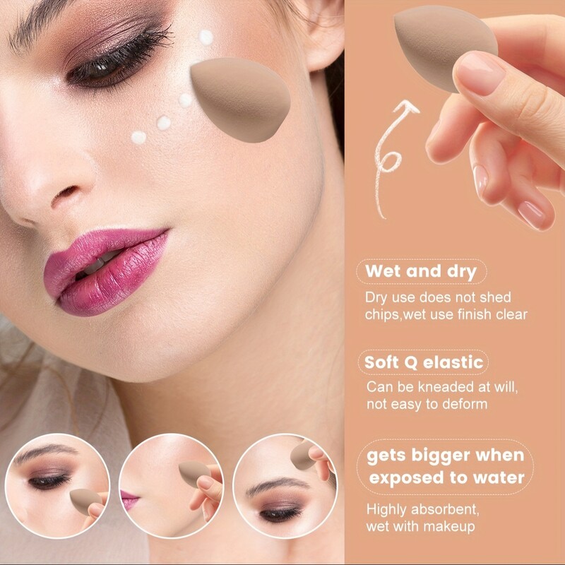 12 komada pudera u obliku trokuta za šminkanje lica za puder u prahu Mekana periva spužvica za podlogu za mokro suho šminkanje