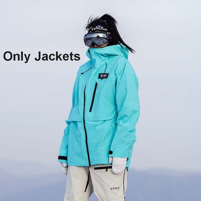 2025. Nove zimske čvrste jakne za skijanje na otvorenom, žene, muškarci, otporne na vjetar, vodootporne, prozračne, skijaške kapute za odrasle, s patentnim zatvaračem, snježne kapute