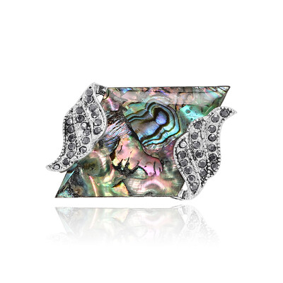 Naturaalsed Abalone Shell prossid naistele Unisex ristikheina lillega paabulinnu nõelad vabaaja aksessuaarid kingitused