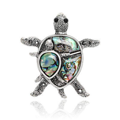 Naturaalsed Abalone Shell prossid naistele Unisex ristikheina lillega paabulinnu nõelad vabaaja aksessuaarid kingitused
