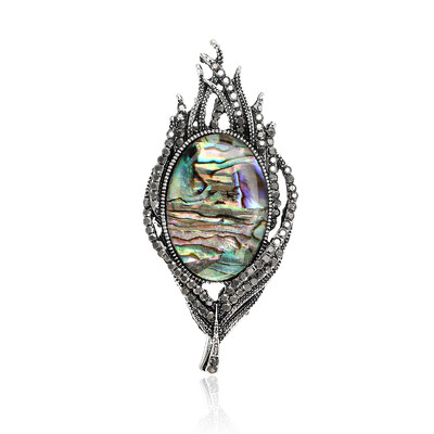 Naturaalsed Abalone Shell prossid naistele Unisex ristikheina lillega paabulinnu nõelad vabaaja aksessuaarid kingitused