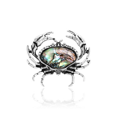 Naturaalsed Abalone Shell prossid naistele Unisex ristikheina lillega paabulinnu nõelad vabaaja aksessuaarid kingitused