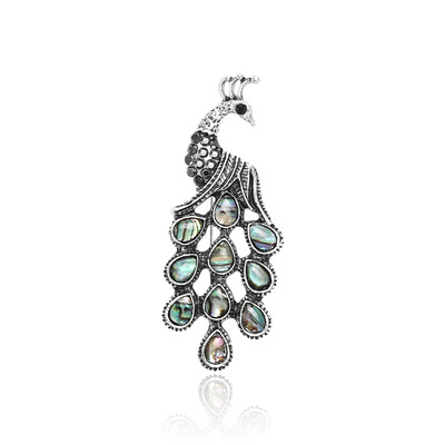 Naturaalsed Abalone Shell prossid naistele Unisex ristikheina lillega paabulinnu nõelad vabaaja aksessuaarid kingitused