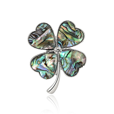 Naturaalsed Abalone Shell prossid naistele Unisex ristikheina lillega paabulinnu nõelad vabaaja aksessuaarid kingitused