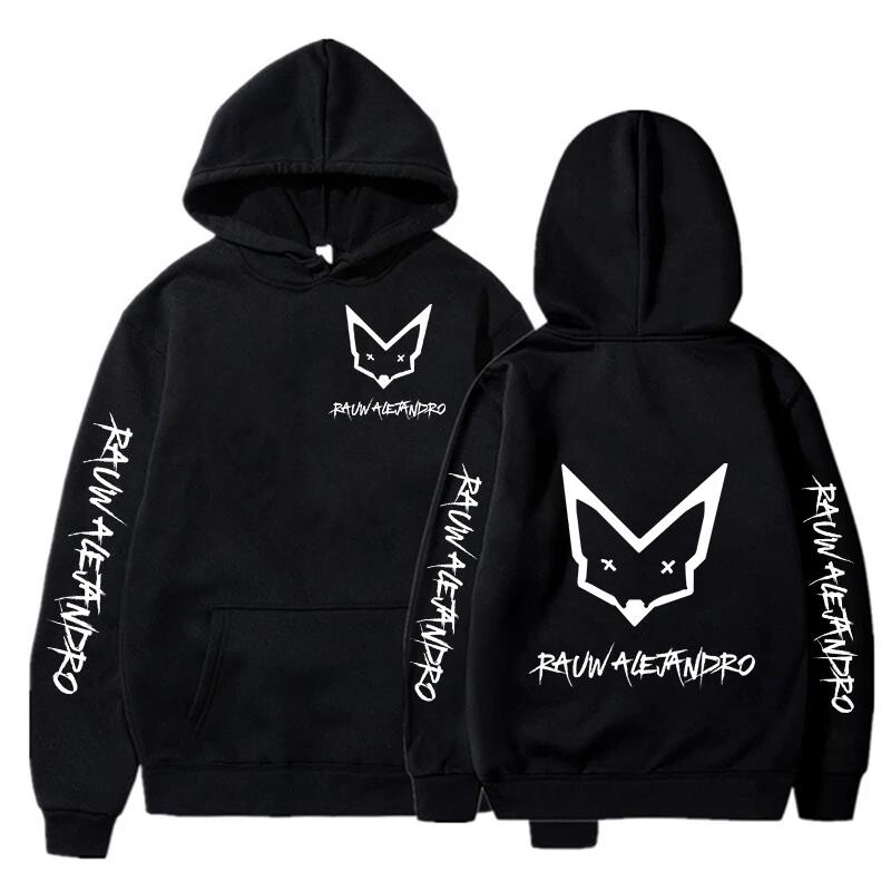 2024 Rauw Alejandro Hoodie Meeste ja naiste Harajuku Pullover Street Wear Unisex Sügis/Talvine pluusiga soe brändikampsun
