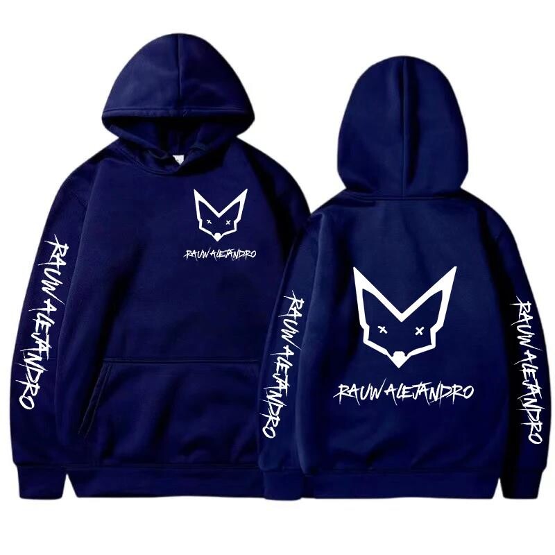 2024 Rauw Alejandro Hoodie Meeste ja naiste Harajuku Pullover Street Wear Unisex Sügis/Talvine pluusiga soe brändikampsun