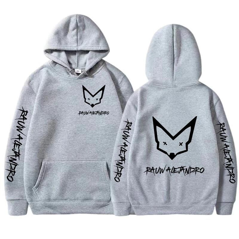 2024 Rauw Alejandro Hoodie Meeste ja naiste Harajuku Pullover Street Wear Unisex Sügis/Talvine pluusiga soe brändikampsun