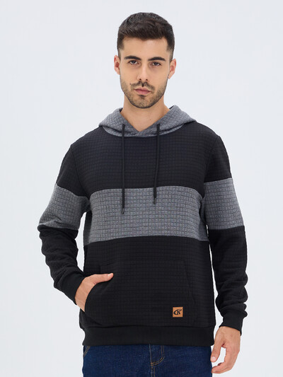 Muške jesenske ležerne majice s kapuljačom Pulover s uzicom Trenirka Trenirka s kapuljačom Ulična odjeća s kariranim jacquardom