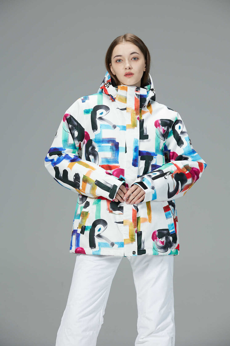 Jachetă de schi pentru femei cu o singură placă, dublă, rezistentă la vânt, impermeabilă, schi în aer liber, caldă și respirabilă