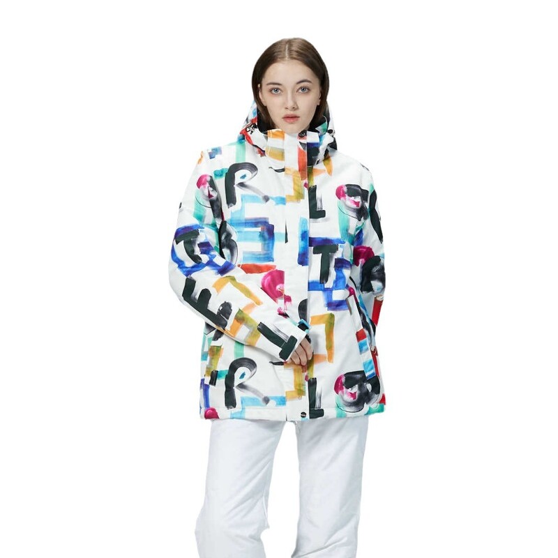 Jachetă de schi pentru femei cu o singură placă, dublă, rezistentă la vânt, impermeabilă, schi în aer liber, caldă și respirabilă