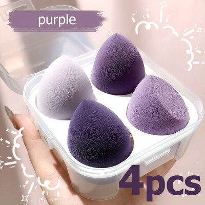 4Pc Beauty Egg Makeup Blender Cosmetic Puff Makeup Sponge Cushion Foundation Powder Sponge Beauty Tool Женски грим аксесоари