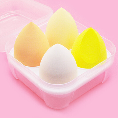 4Pc Beauty Egg Makeup Blender Kozmetička Puff Makeup Spužva Jastučić Puder Spužvica Alat za uljepšavanje Ženski pribor za šminkanje