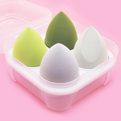 4Pc Beauty Egg Makeup Blender Kozmetička Puff Makeup Spužva Jastučić Puder Spužvica Alat za uljepšavanje Ženski pribor za šminkanje