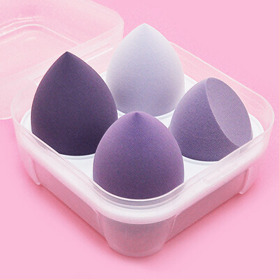 4Pc Beauty Egg Makeup Blender Kozmetička Puff Makeup Spužva Jastučić Puder Spužvica Alat za uljepšavanje Ženski pribor za šminkanje