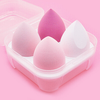 4Pc Beauty Egg Makeup Blender Kozmetička Puff Makeup Spužva Jastučić Puder Spužvica Alat za uljepšavanje Ženski pribor za šminkanje