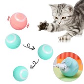 USB töltő kisállatjátékok Pet Ball Intelligens elkerülés Automatikusan mozgó macskagolyós játék Automatikusan guruló robot macska cica mozgó játék