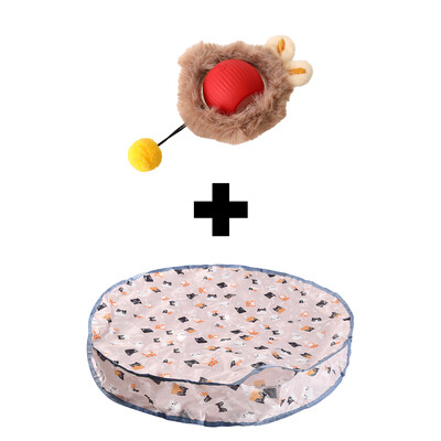 Interaktivne igračke za mačke Lopta koja se brzo kotrlja u torbici Igračka za skrivače i traženje mačića Interaktivna igračka za mačke koja se aktivira pokretom za zatvorene prostore