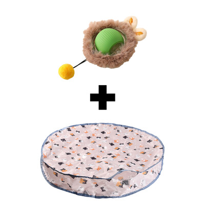 Interaktivne igračke za mačke Lopta koja se brzo kotrlja u torbici Igračka za skrivače i traženje mačića Interaktivna igračka za mačke koja se aktivira pokretom za zatvorene prostore