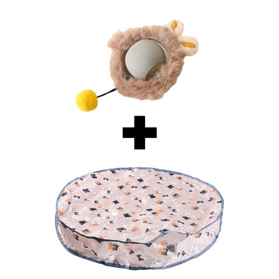 Interaktivne igračke za mačke Lopta koja se brzo kotrlja u torbici Igračka za skrivače i traženje mačića Interaktivna igračka za mačke koja se aktivira pokretom za zatvorene prostore