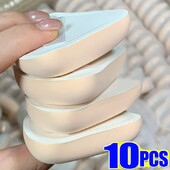 1-10 gab. Apaļas kvadrātveida trīsstūra formas aplauzums Sūklis Puff Dry Wet Divējāda lietojuma mīksts kokvilnas konfektes gaisa spilvens tonālais pūderis