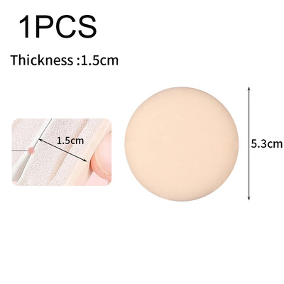 1-10 gab. Apaļas kvadrātveida trīsstūra formas aplauzums Sūklis Puff Dry Wet Divējāda lietojuma mīksts kokvilnas konfektes gaisa spilvens tonālais pūderis
