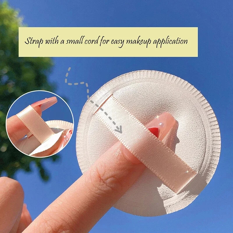 1-10 gab. Apaļas kvadrātveida trīsstūra formas aplauzums Sūklis Puff Dry Wet Divējāda lietojuma mīksts kokvilnas konfektes gaisa spilvens tonālais pūderis