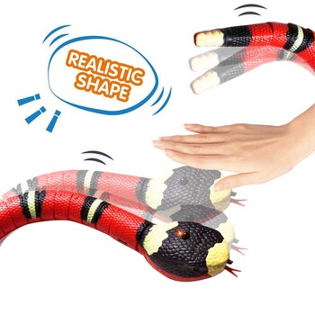 Smart Sensing Snake Cat Toys Επαναφορτιζόμενη USB Αυτόματο αστείο παιχνίδι γάτας Διαδραστικά παιχνίδια Ηλεκτρικά Εκπαιδευτικά Αξεσουάρ για κατοικίδια