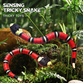 Smart Sensing Snake Cat Toys Επαναφορτιζόμενη USB Αυτόματο αστείο παιχνίδι γάτας Διαδραστικά παιχνίδια Ηλεκτρικά Εκπαιδευτικά Αξεσουάρ για κατοικίδια