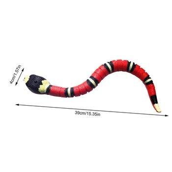 Smart Sensing Snake Cat Toys Επαναφορτιζόμενη USB Αυτόματο αστείο παιχνίδι γάτας Διαδραστικά παιχνίδια Ηλεκτρικά Εκπαιδευτικά Αξεσουάρ για κατοικίδια