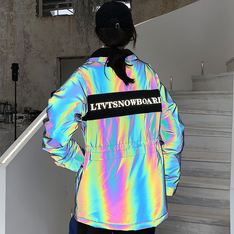 2024. Zimsko novo žensko skijaško odijelo, muška jakna za snowboarding na otvorenom, otporna na vjetar, vodootporna gradijentna, laserski reflektirajuća skijaška jakna, topla