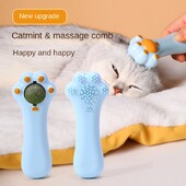 Pisici rotative cu bile de catnip Sucker de perete Lick Treat Jucării Contail Catnip Mingi de zahăr Jucării inteligente pentru pisici Minge interactivă Pisici Jucărie de mentă