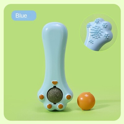 Pisici rotative cu bile de catnip Sucker de perete Lick Treat Jucării Contail Catnip Mingi de zahăr Jucării inteligente pentru pisici Minge interactivă Pisici Jucărie de mentă