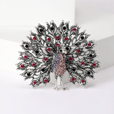 Γυναικείες καρφίτσες από στρας Peacock Bird Unisex Καρφίτσες για ζώα Πολύχρωμα αξεσουάρ casual party Δώρα