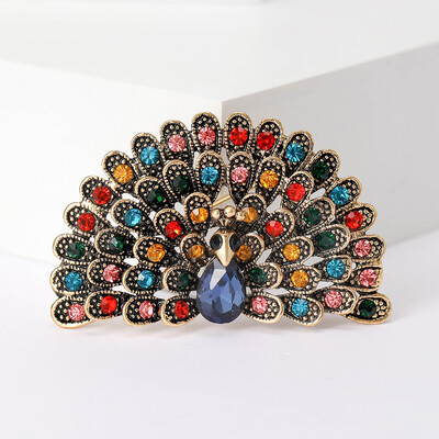 Γυναικείες καρφίτσες από στρας Peacock Bird Unisex Καρφίτσες για ζώα Πολύχρωμα αξεσουάρ casual party Δώρα