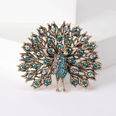 Γυναικείες καρφίτσες από στρας Peacock Bird Unisex Καρφίτσες για ζώα Πολύχρωμα αξεσουάρ casual party Δώρα