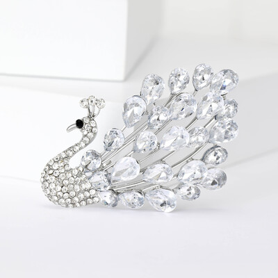 Γυναικείες καρφίτσες από στρας Peacock Bird Unisex Καρφίτσες για ζώα Πολύχρωμα αξεσουάρ casual party Δώρα