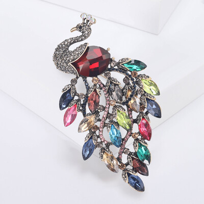 Γυναικείες καρφίτσες από στρας Peacock Bird Unisex Καρφίτσες για ζώα Πολύχρωμα αξεσουάρ casual party Δώρα