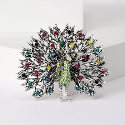 Γυναικείες καρφίτσες από στρας Peacock Bird Unisex Καρφίτσες για ζώα Πολύχρωμα αξεσουάρ casual party Δώρα