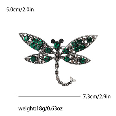 Rhinestone spāru piespraudes sievietēm Unisex stikla kukaiņu saktas Biroja ballītes draugs dāvanas rotaslietas aksesuāri