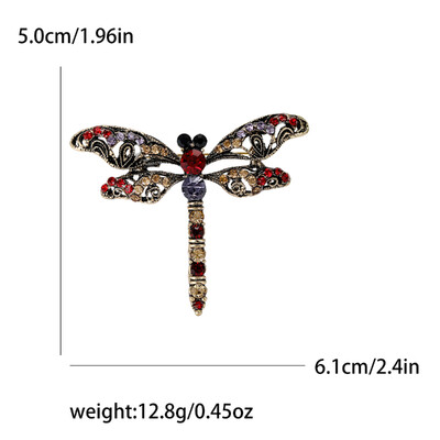 Rhinestone spāru piespraudes sievietēm Unisex stikla kukaiņu saktas Biroja ballītes draugs dāvanas rotaslietas aksesuāri