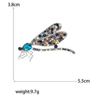 Rhinestone spāru piespraudes sievietēm Unisex stikla kukaiņu saktas Biroja ballītes draugs dāvanas rotaslietas aksesuāri