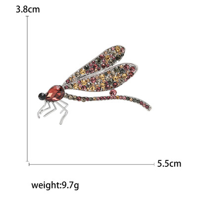 Rhinestone spāru piespraudes sievietēm Unisex stikla kukaiņu saktas Biroja ballītes draugs dāvanas rotaslietas aksesuāri