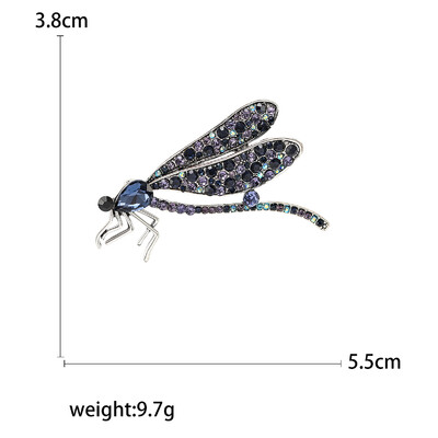 Rhinestone spāru piespraudes sievietēm Unisex stikla kukaiņu saktas Biroja ballītes draugs dāvanas rotaslietas aksesuāri