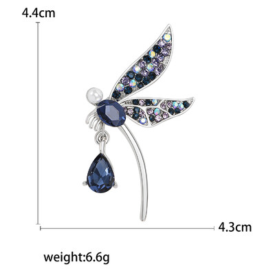 Rhinestone spāru piespraudes sievietēm Unisex stikla kukaiņu saktas Biroja ballītes draugs dāvanas rotaslietas aksesuāri