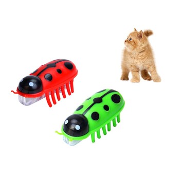 2 τμχ Mini Beetle Electric Insect Ποντίκι γάτας Bug Escape Escape από εμπόδια Μπομπονιέρες για πάρτι με μπαταρία Δόνηση κατοικίδια παιχνίδια