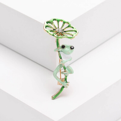 Slatki žablji broševi sa kamenčićima za žene, uniseks emajl, igle sa životinjama, uredski dodaci za zabavu, ležerni pokloni