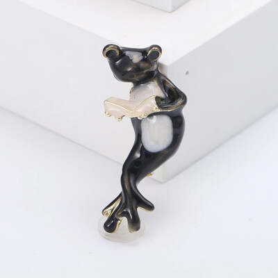 Slatki žablji broševi sa kamenčićima za žene, uniseks emajl, igle sa životinjama, uredski dodaci za zabavu, ležerni pokloni