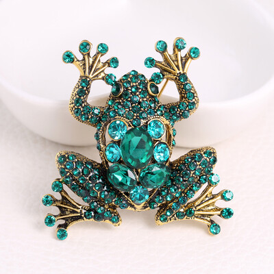 Slatki žablji broševi sa kamenčićima za žene, uniseks emajl, igle sa životinjama, uredski dodaci za zabavu, ležerni pokloni