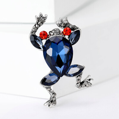 Slatki žablji broševi sa kamenčićima za žene, uniseks emajl, igle sa životinjama, uredski dodaci za zabavu, ležerni pokloni