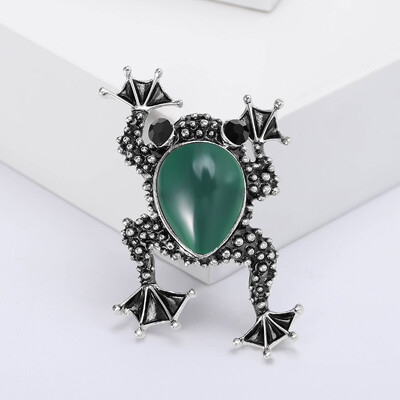 Slatki žablji broševi sa kamenčićima za žene, uniseks emajl, igle sa životinjama, uredski dodaci za zabavu, ležerni pokloni